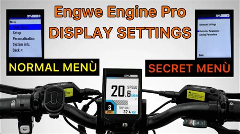 Display controls are on the left side of the handlebar and there are 5 buttons plus. . Engwe engine pro display settings